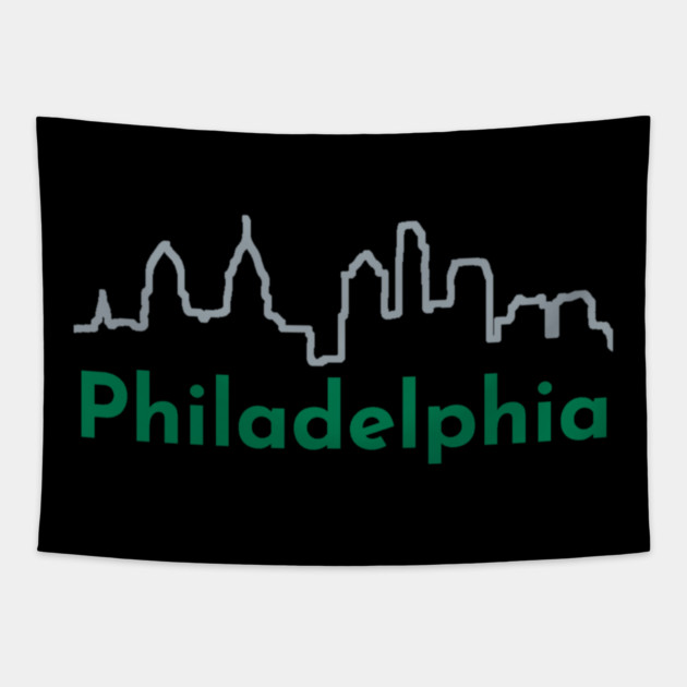 Philadelphia Skyline Tapestry by DonWillisJrArt