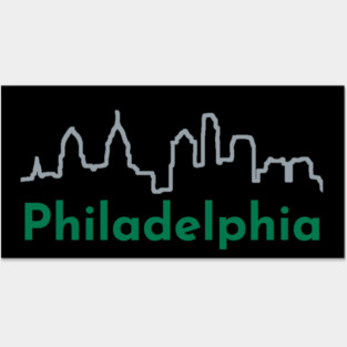 Philadelphia Skyline Posters and Art
