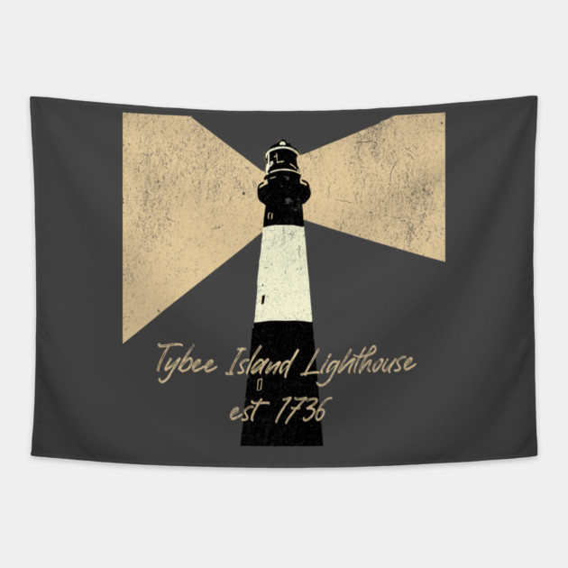 Tybee Island Lighthouse Tapestry by DonWillisJrArt