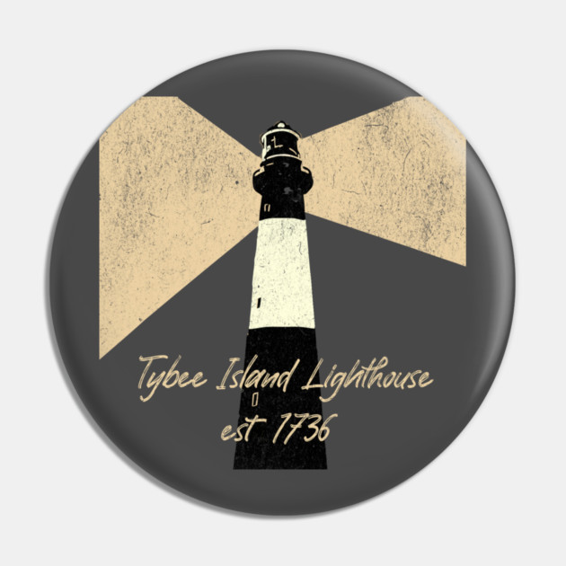 Tybee Island Lighthouse Pin by DonWillisJrArt
