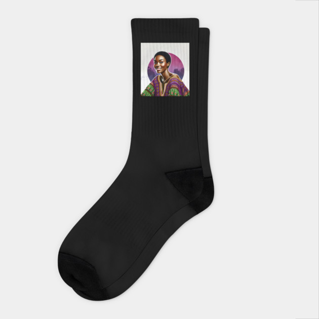 Melanin Smile Socks by Roots In Royalty