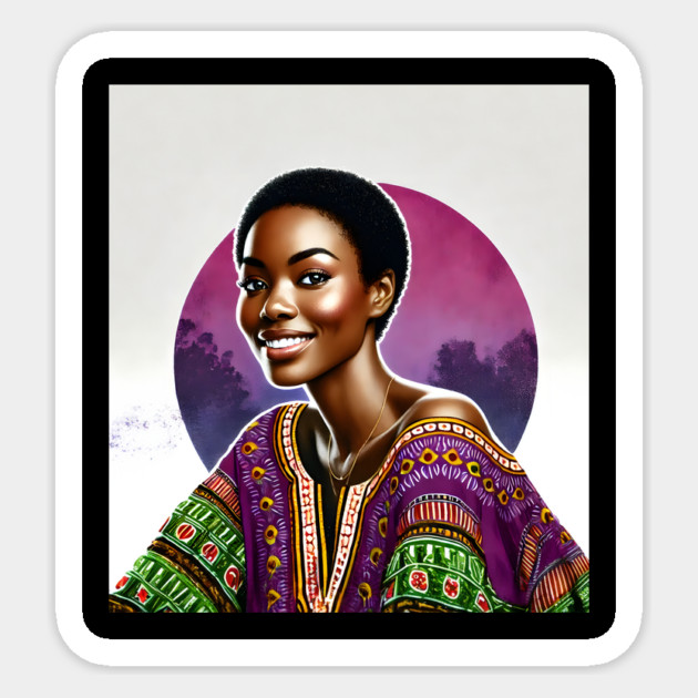 Melanin Smile Sticker by Roots In Royalty