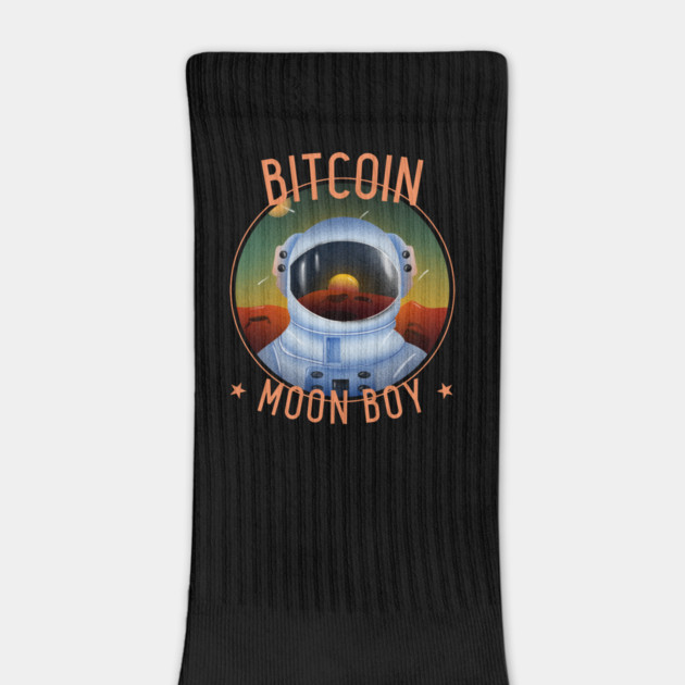 Bitcoin Moon Boy by DTNT Shirts