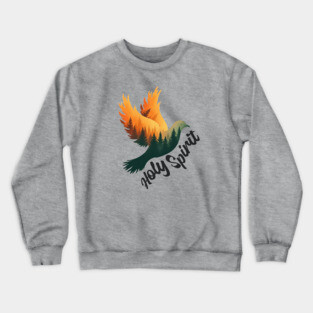 Divine Flame: The Holy Spirit's Guiding Wings Crewneck Sweatshirt