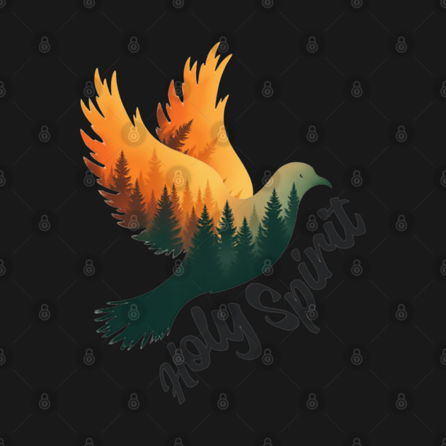 Divine Flame: The Holy Spirit's Guiding Wings by Rox