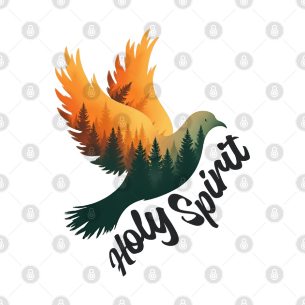 Divine Flame: The Holy Spirit's Guiding Wings by Rox