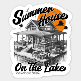 Summer House on The Lake Orlando Florida Sticker