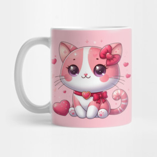 Valentine’s Day Love Cat, Cute Romantic Kitty Mug
