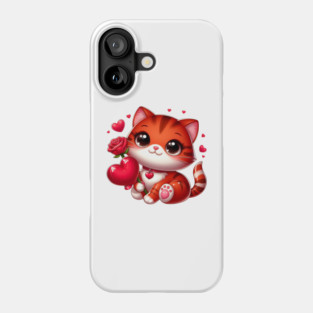 Perfect Valentine, Love Cat Phone Case