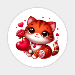Perfect Valentine, Love Cat Magnet