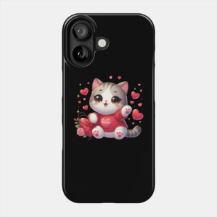 Valentine's Day Cat Lover Phone Case