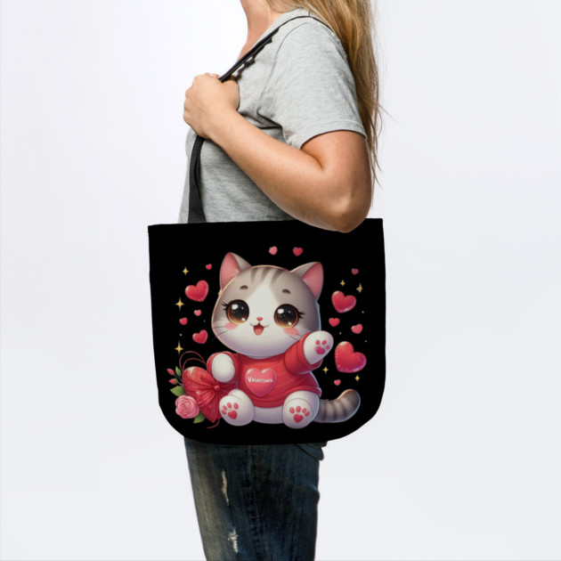 Valentine's Day Cat Lover by Creatifly Graphic Tees