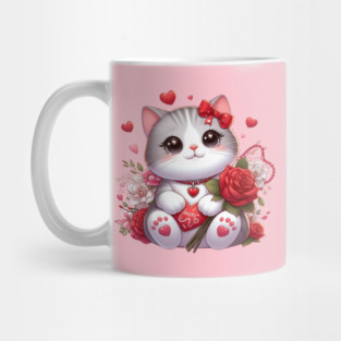 Love Paws Valentine’s Day Cat Mug