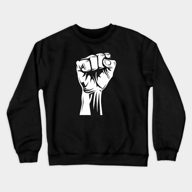 Protest fist Crewneck Sweatshirt by UrbanLifeApparel