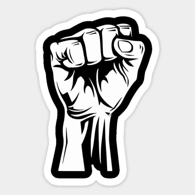 Protest fist Magnet by UrbanLifeApparel