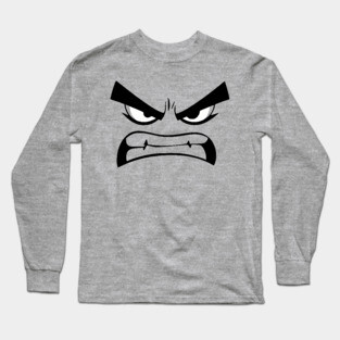 Angry Face Long Sleeve T-Shirt