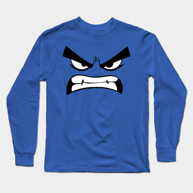 Mad Face, Angry Face Long Sleeve T-Shirt by UrbanLifeApparel