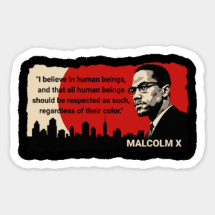 Malcolm X Quote Magnet