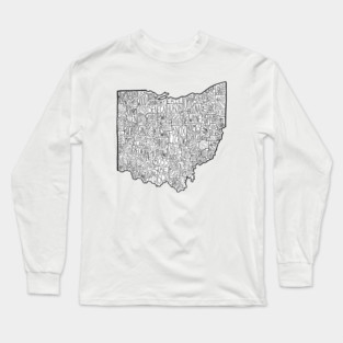 Ohio Map Long Sleeve T-Shirt