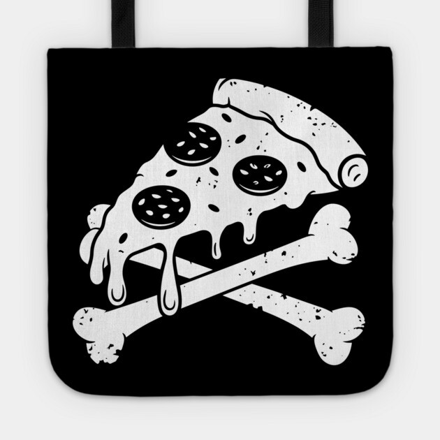 Pizza Skull Food Lover Foodie Humor Tote by Anticorporati