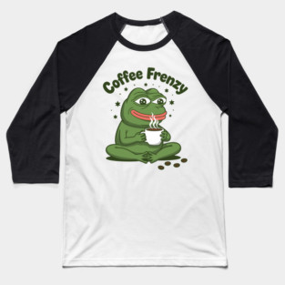 Coffee Frenzy Baseball T-Shirt