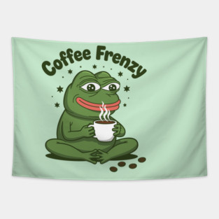 Coffee Frenzy Tapestry