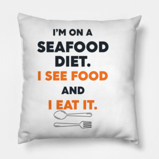 Seafood Diet Pillow