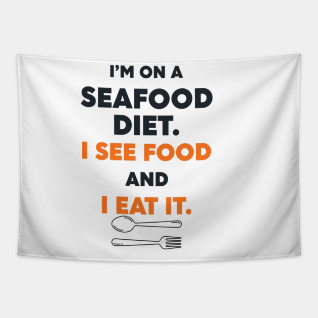 Seafood Diet Tapestry by enrynz