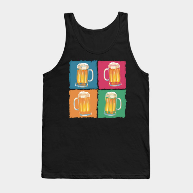 Pop Art Beer Tank Top by TopTenGraphics