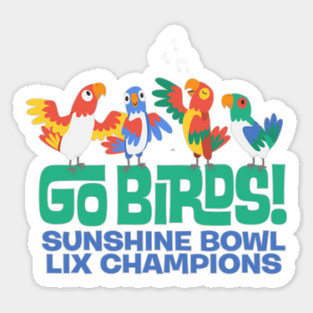 Go Birds! Tiki Room Sticker