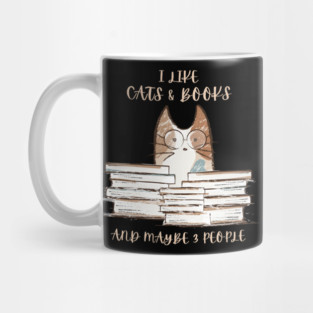 I Like Cats & Books Mug