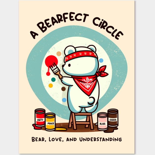 a BEARFECT CIRCLE Wall Art by Fabrik