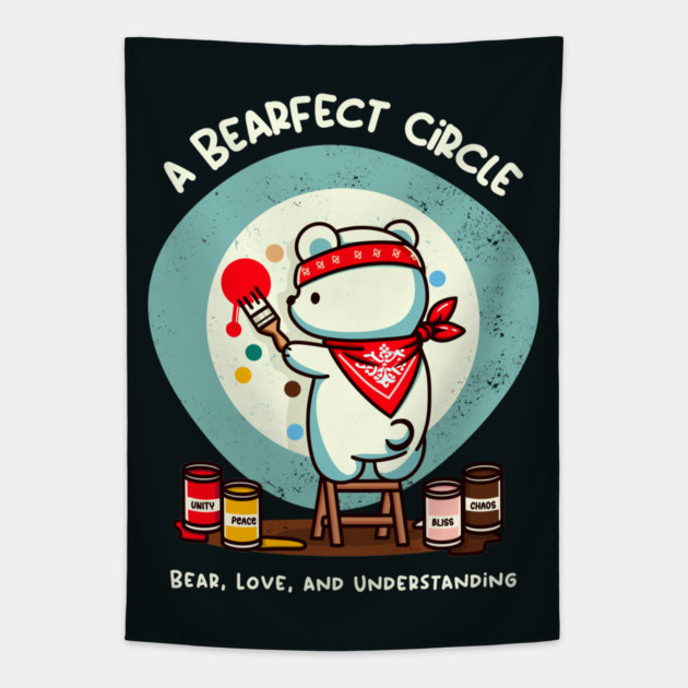 a BEARFECT CIRCLE Tapestry by Fabrik