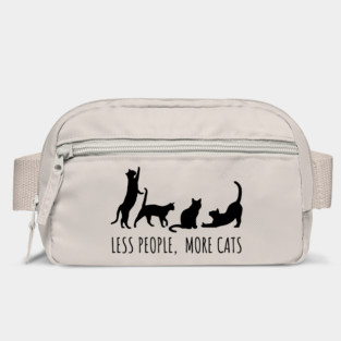 Minimalist Black Cat Silhouette Bag
