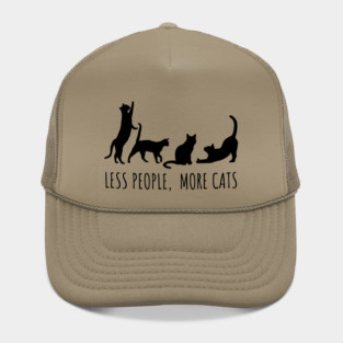 Minimalist Black Cat Silhouette Hat