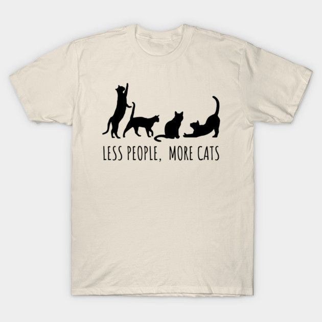Minimalist Black Cat Silhouette T-Shirt by Premachandra's Store