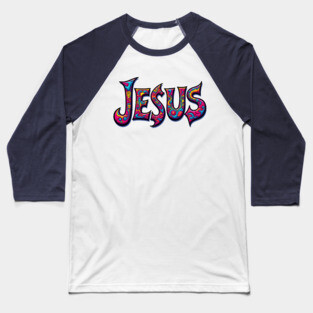Colorful Celebration of Jesus Baseball T-Shirt