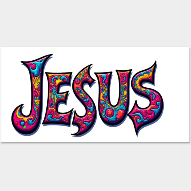 Colorful Celebration of Jesus Wall Art by Rox