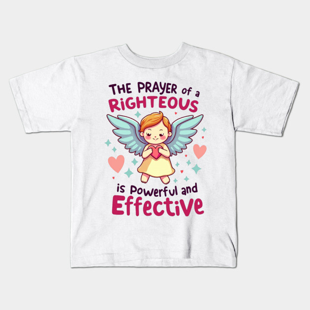 Power in Prayer Kids T-Shirt by Rox