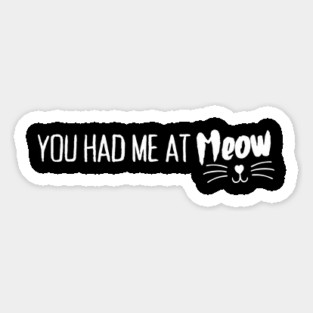 You Had Me At Meow, Cute Cat Lover Magnet