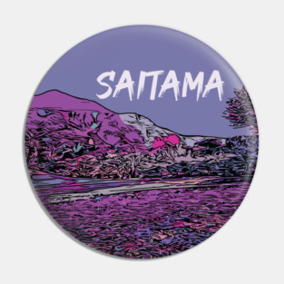 Saitama - Japanese City Pop Aesthetic Pin
