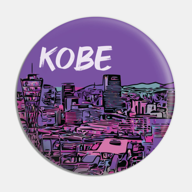 Kobe - Japanese City Pop Aesthetic Pin by Lakeric