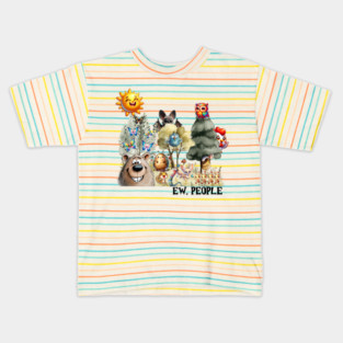 Ew, People, many silly creatures gather to mock humans Kids T-Shirt