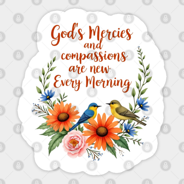 New Every Morning: God's Mercies and Compassion Sticker by Rox