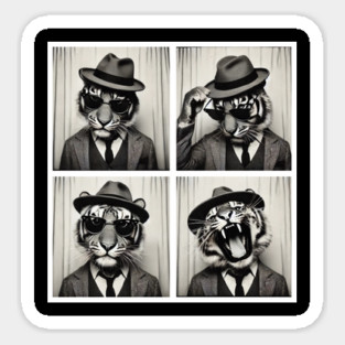Tiger Photo Booth Sticker