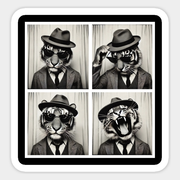 Tiger Photo Booth Sticker by BA
