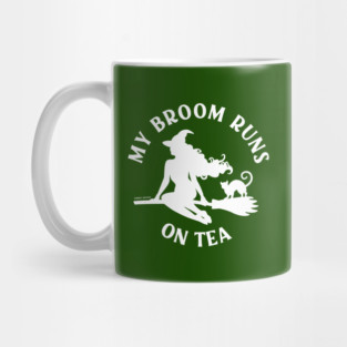 My Broom Runs On Tea Cheeky Witch® Mug