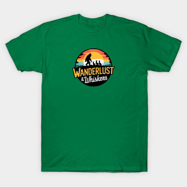 Wanderlust & Whiskers T-Shirt by Pete the Cat Guy