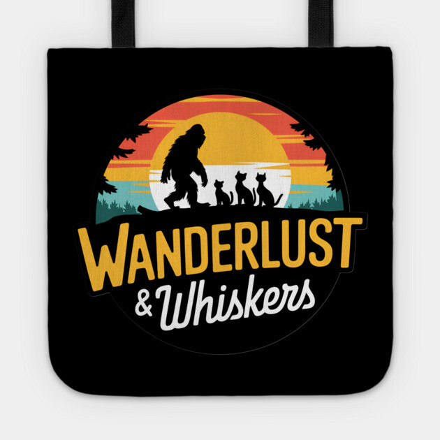 Wanderlust & Whiskers Tote by Pete the Cat Guy