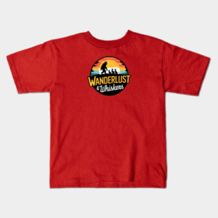Wanderlust & Whiskers Kids T-Shirt